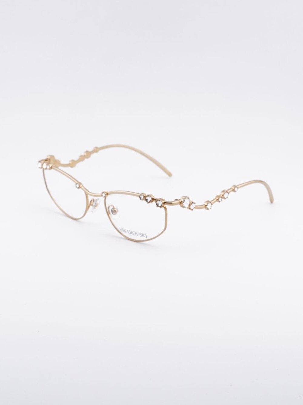 Swarovski SK1015 4004 Eyeglasses Gold with Stones 55mm Irregular Frame